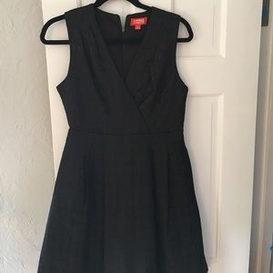 Black fit and flare dress